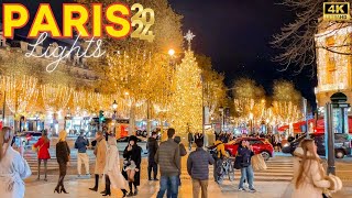 Paris, France 🇫🇷 - 4K PARIS Christmas Lights 2024 ✨24, 25 November | Paris Walk 🎄 With Captions