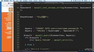 2 Password Encryption - PHP SECURITY - PHP COURSE CMS PROJECT