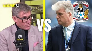 Simon Jordan GRILLS Coventry City Owner Doug King Over The SACKING Of Mark Robins! 😤🔥