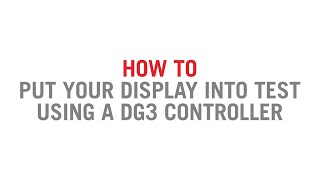 How to put your display into test using a DG3 | Hanover Displays