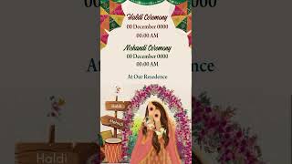 Muslim Wedding invitation Edius Project-60 |Islamic Invitation |Edius 7-8-9-10-11 (M-9414402138)
