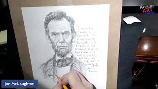 Sketching Abraham Lincoln || Jon McNaughton