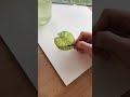 Watercolor lily pad painting #shorts #art #watercolor