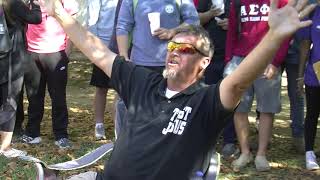 Students counter protest on campus