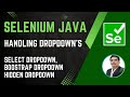 Session 31 - Selenium with Java | Handling Different Types of Drop-downs