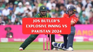 Jos Buttler's Explosive 84 off 51 vs Pakistan | 2nd T20I 2024 | Ball by Ball Highlights