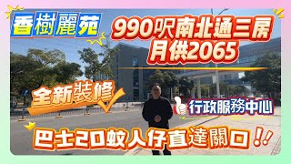 回報率超高筍盤！【香樹麗苑】行政服務中心 | 全新裝修 | 990呎南北通三房月供2065 | 巴士20蚊人仔直達關口#惠州 #地產 #筍盤 #房地產 #惠州樓盤