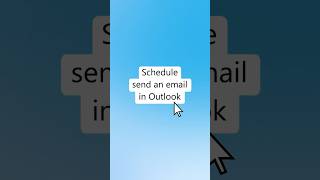 How to schedule an email in Outlook! ⏱️