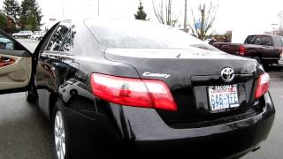 2009 Toyota Camry XLE, black - Stock# 32677B - Walk around