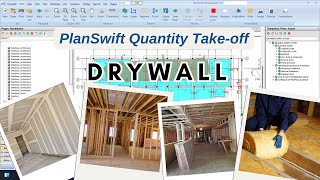 Master Drywall Quantity Take-Off with PlanSwift | Gypsum board | Insulation | Frame | Woodwork