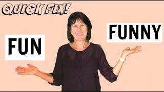 English Vocabulary |  FUN or FUNNY?