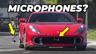 Someone Taped Microphones all over this $600k Ferrari.