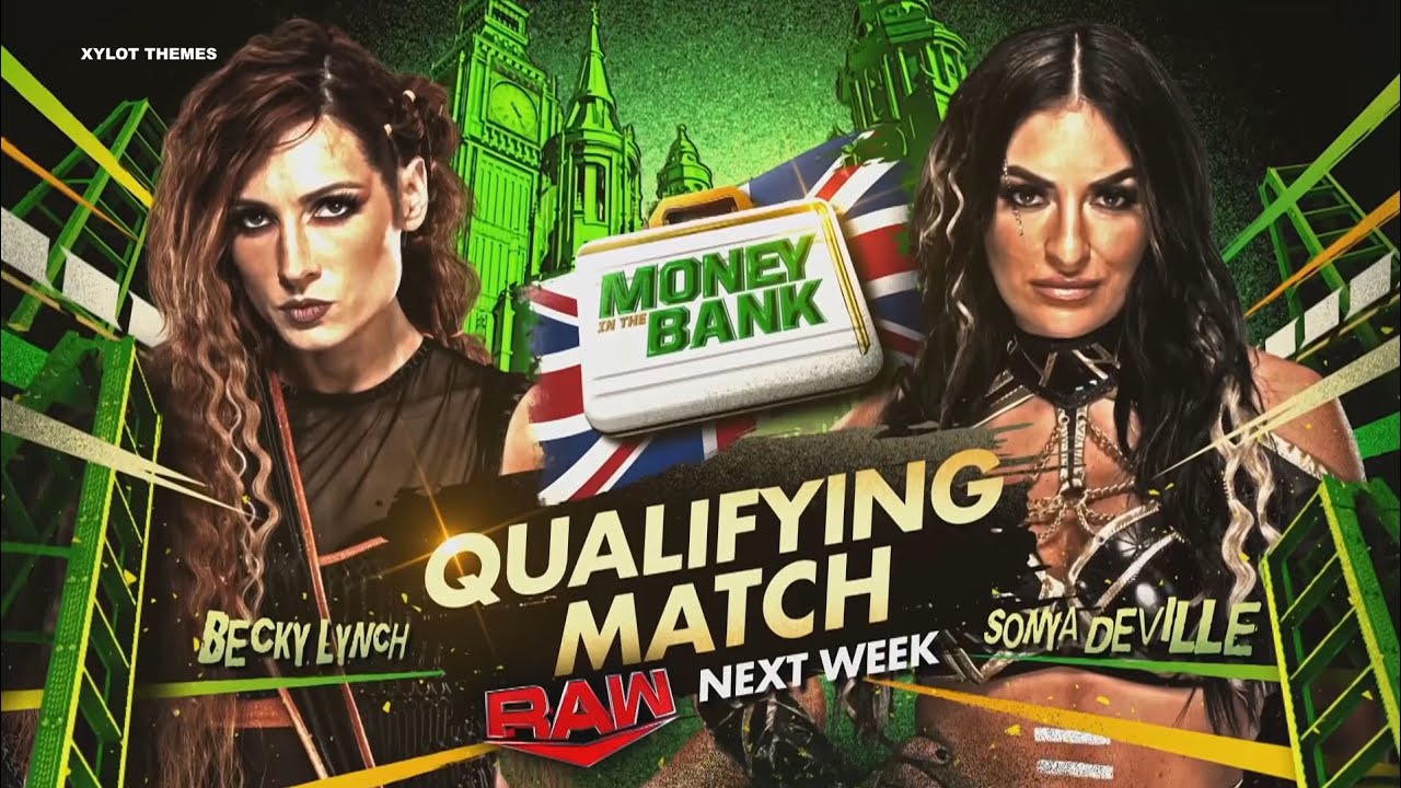 Becky Lynch Vs Sonya Deville (Women's Money In The Bank Qualifying ...