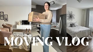 MOVING INTO MY FIRST APARTMENT 🏡 apartment tour, grocery haul & organizing | MOVING VLOG EP. 1