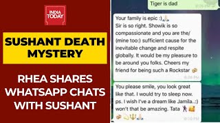 Rhea Chakraborty Shares Whatsapp Chat With Sushant, Claims Late Actor Worried With Sister's Behavior
