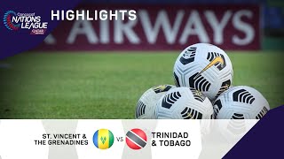 Concacaf Nations League 2022 Highlights | Saint Vincent and the Grenadines vs Trinidad and Tobago