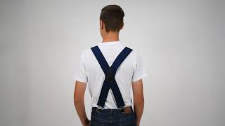 Men's Work Suspenders - Non-Stretch for Heavy Duty Support