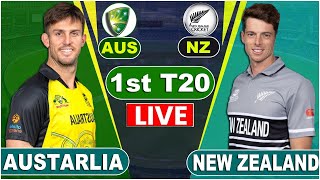 Live: AUS Vs NZ 1st T20 Match | Austarlia vs New Zealand | AUS Vs NZ live Last Overs