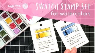 How to Use Swatch Stamp Set for Watercolors