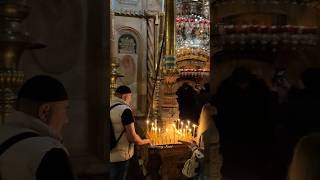 The Aedicule in the Church of the Holy Sepulchre. Jerusalem, Israel 2025