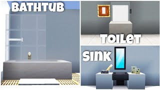 Bathroom Builds ! Top 3 Minecraft Simple Bathroom Build Hacks. Easy Bathroom Design