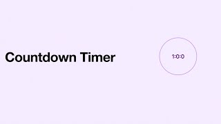 Learn React Js | Learn Tailwind CSS | Learn Web Development | Build a Countdown Timer App 1