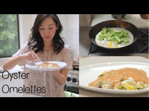 Taiwanese Oyster Omelette recipe | night market stye Taiwanese Oyster Omelette recipe | night market stye