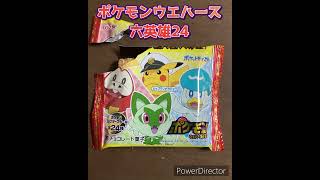 【お菓子】ポケモンウエハースチョコ　シール　アニポケ　六英雄　開封24