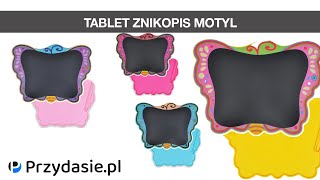 Tablet graficzny dla dzieci do rysowania tablica znikopis motyl duży  | PrzydaSiePL