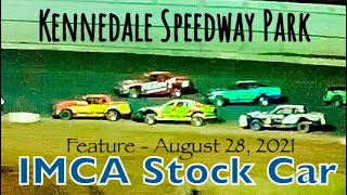 IMCA Stock Car Feature - Kennedale Speedway Park - August 28, 2021 - Kennedale, Texas