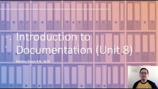 Unit 8 Introduction to documentation