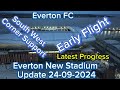 Everton FC New Stadium at Bramley Moore Dock Update 24-09-2024  Latest drone footage 4k