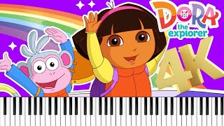 Dora The Explorer Theme Song Sheet Music 4K Tutorial