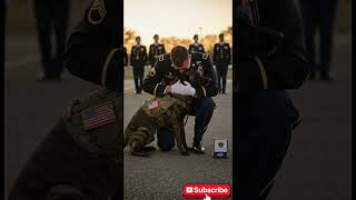 The Military K9 Farewell #viralshort #shorts #militarydogs #dogvideos #emotional