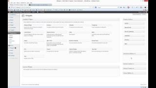 WordPress Sidebar and Widgets