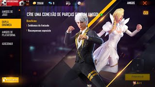 COMO FUNCIONA PEDIR ALGUÉM EM CASAMENTO OU NAMORO NO FREE FIRE EVENTO DUPLA DINÂMICA PACTO DE OURO