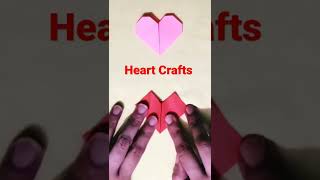 Origami Heart Crafts Ideas #craftideas #origami #shorts #papercraft #heart