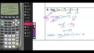 U11.2 Algebra II Solving for Log and Exponential Notes