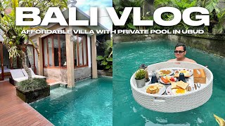 BALI VLOG • Affordable Villa with Private Pool in UBUD  | Ivan de Guzman