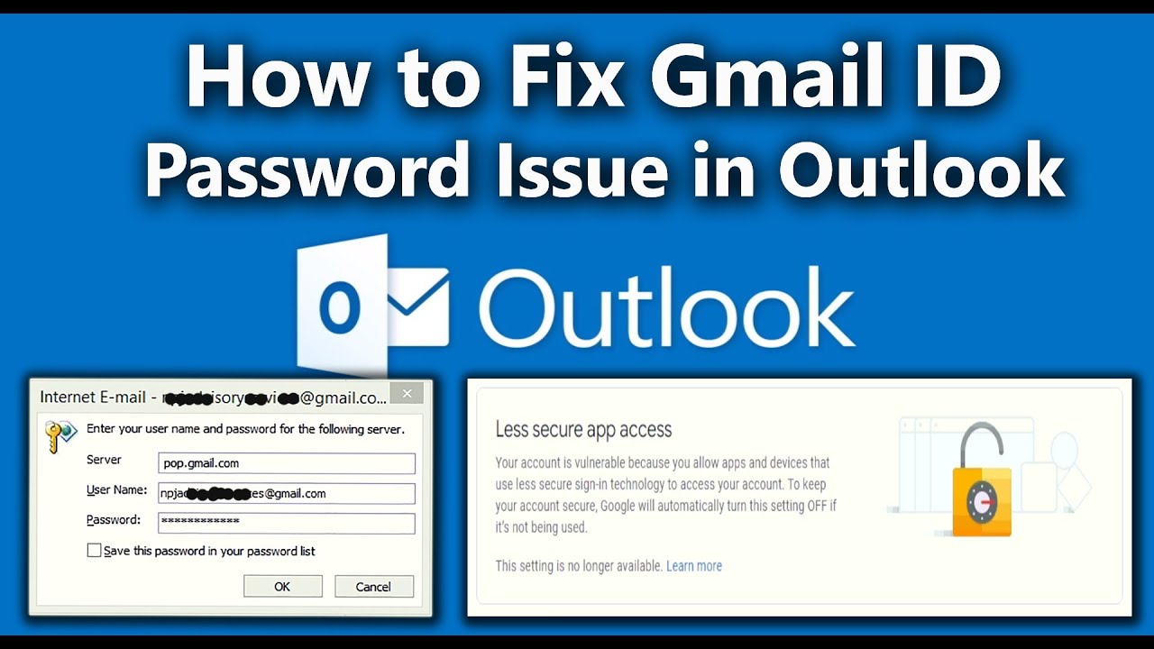 How To Fix Gmail ID Keeps Asking For Password Issue In Outlook ...