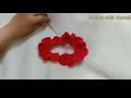 easy rose flowers with crochet crosia se banaye gulab ka phool rose tutorial for beginners 2021