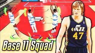 every player in this squad has BASE 11 in nba 2k19 myteam....