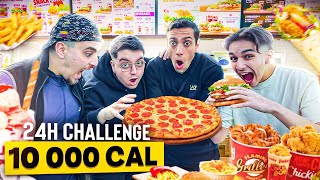 MANGER 10 000 CALORIES EN 24H 🔥🍔🍕 ( C'est super DUR )