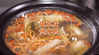 【蟲草花煲水鴨】大廚教你做食療湯水，湯鮮肉嫩又滋補，一周三次喝不膩！