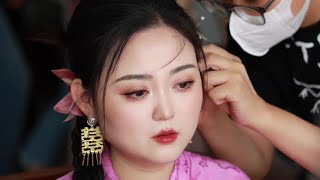 #成都新娘跟妆 新娘跟妆vlog分享#化妆前vs化妆后 #婚礼化妆师