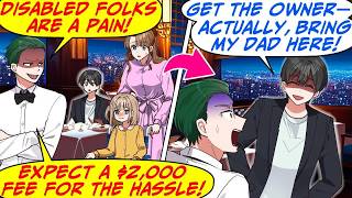 This Rude Restaurant Manager Rips Off a Mom & Her Daughter in a Wheelchair! So, I…[RomCom Manga Dub]
