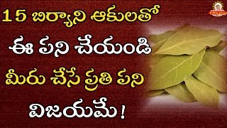 15 బిర్యానీ ఆకులతో ఇలా చేయండి ఇక మీకు విజయమే Remedy with Bay Leaf for getting Success II