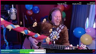 Charlie A'Court celebrating 3 years on Twitch as CharliePlaysGuitars