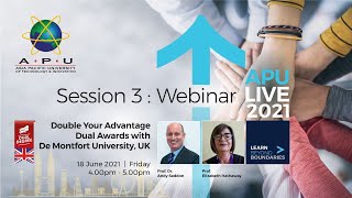 Webinar - Double Your Advantage Dual Awards With De Montfort University, UK