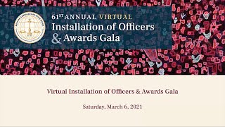 MABA 61st Annual Awards Gala \u0026 Installation of Officers